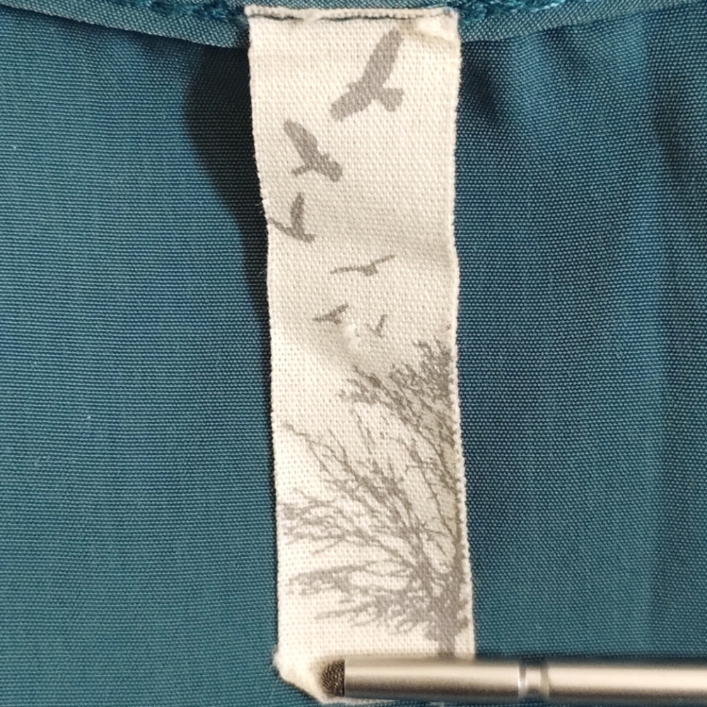 Dress Zip Front Teal Small - Picture 5 of 6